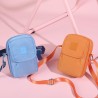 Mujeres Medio Nylon Color Sólido Estilo Clásico Oval Cremallera Bolso Cuadrado