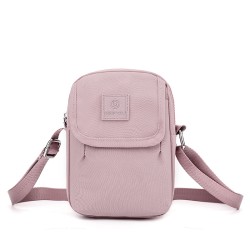 Mujeres Medio Nylon Color Sólido Estilo Clásico Oval Cremallera Bolso Cuadrado