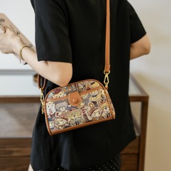 Mujeres Medio  Oso Lindo Estilo Vintage Hilo De Coser Cuadrado Cremallera Bolso Bandolera