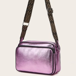 Mujeres Medio Cuero Sintético Color Sólido Básico Estilo Clásico Cuadrado Cremallera Estuche Para La Camara