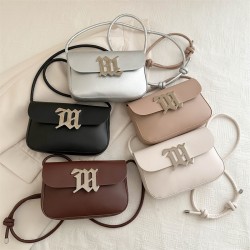 Mujeres Medio Cuero Sintético Color Sólido Estilo Vintage Estilo Clásico Cuadrado Hebilla Magnética Bolsa Para Las Axilas