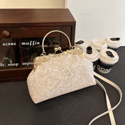 Mujeres Medio Cuero Sintético Color Sólido Estilo Vintage Estilo Clásico Cascarón cerrar Bolso Bandolera