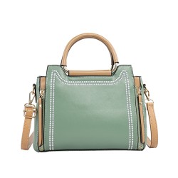 Mujeres Medio Cuero Sintético Color Sólido Estilo Vintage Estilo Clásico Cuadrado Cremallera Bolso Bandolera