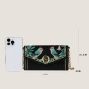 Mujeres Pequeña Cuero Sintético Bloque De Color Planta Color Sólido Elegante Estilo Vintage Cuadrado Gire La Tapa Bolsas De Homb