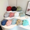 Mujeres Medio Nylon Color Sólido Ropa De Calle forma de nube Cuerda Bolsas En Forma De Nube