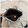 Mujeres Medio Cuero Sintético Color Sólido Básico Estilo Clásico Cuadrado Cremallera Bolso De Mano