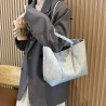 Mujeres Medio Cuero Sintético Color Sólido Básico Estilo Clásico Cuadrado Cremallera Bolso De Mano
