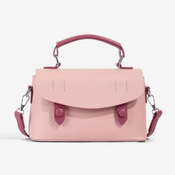 Mujeres Medio Cuero Sintético Color Sólido Estilo Preppy Estilo Clásico Cuadrado Hebilla Magnética Bolsas De Hombro