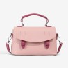 Mujeres Medio Cuero Sintético Color Sólido Estilo Preppy Estilo Clásico Cuadrado Hebilla Magnética Bolsas De Hombro