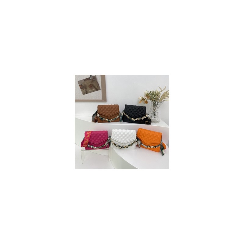 Mujeres Medio Cuero Sintético Color Sólido Estilo Vintage Estilo Clásico Cuadrado Gire La Tapa Bolso Bandolera