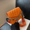 Mujeres Medio Cuero Sintético Color Sólido Estilo Vintage Estilo Clásico Cuadrado Gire La Tapa Bolso Bandolera