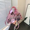 Mujeres Medio Cuero Sintético Color Sólido Ropa De Calle Cuadrado Cremallera Bolso Bandolera