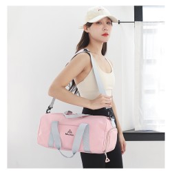 Mujeres Grande Nylon Letra Color Sólido Básico Estilo Clásico Cilíndrico Cremallera bolsa de viaje