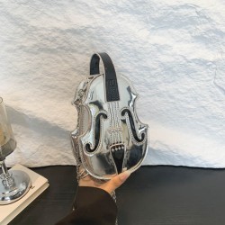 Mujeres Medio Cuero Sintético Color Sólido Ropa De Calle Oval Cremallera Bolso Bandolera