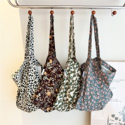 Mujeres Medio Poliéster Flor Leopardo Sexy Forma De Almohada Abierto Bolsa Para Las Axilas