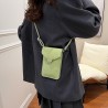 Mujeres Pequeña Cuero Sintético Color Sólido Básico Estilo Clásico Hilo De Coser Cuadrado Gire La Tapa Carteras De Teléfono