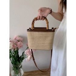 Mujeres Medio Cuero Sintético Color Sólido Vacaciones Estilo Clásico Balde Cremallera Bolso Cubo