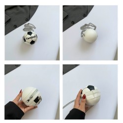 Mujeres Mini Cuero Sintético Bola Ropa De Calle Ronda Cremallera Bolsas Circular