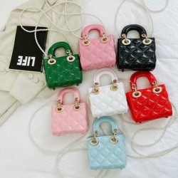 Mujeres Mini PVC Color Sólido Lindo Cuadrado Abierto Bolso Diana