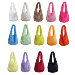 Mujeres Felpa Color Sólido Básico Estilo Clásico Cuadrado Hebilla Magnética Bolsas De Hombro