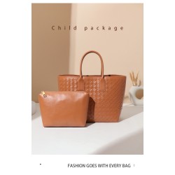 Mujeres Grande Cuero Sintético Color Sólido Básico Estilo Clásico Balde Abierto Bolso De Mano