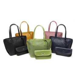 Mujeres Medio Cuero Sintético Color Sólido Estilo Vintage Estilo Clásico Balde Cremallera Bolso De Mano