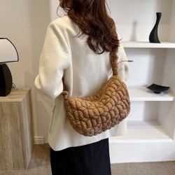 Mujeres Medio Nylon Color Sólido Básico Estilo Clásico forma de bola de masa hervida Cremallera Bolso Bandolera