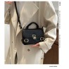 Mujeres Medio Cuero Sintético Color Sólido Ropa De Calle Cuadrado Hebilla Magnética Bolso Bandolera