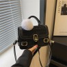 Mujeres Medio Cuero Sintético Color Sólido Ropa De Calle Cuadrado Hebilla Magnética Bolso Bandolera