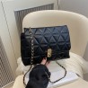 Mujeres Medio Cuero Sintético Color Sólido Estilo Vintage Estilo Clásico Cuadrado Hebilla Magnética Bolso Bandolera