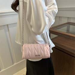 Mujeres Medio Cuero Sintético Color Sólido Básico Estilo Vintage Cuadrado Gire La Tapa Bolso Bandolera