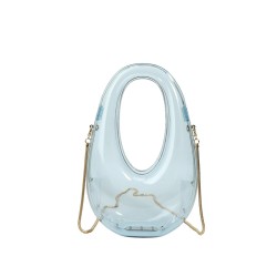 Mujeres Medio PVC Color Sólido Ropa De Calle Oval cerrar Bolso Bandolera