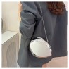 Mujeres Pequeña Arílico Color Sólido Elegante Estilo Vintage Oval cerrar Bolso De Noche