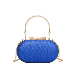 Mujeres Pequeña Especial Color Sólido Elegante Estilo Vintage Cuadrado cerrar Bolso De Noche