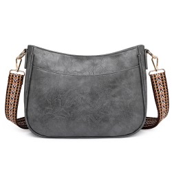 Mujeres Medio Cuero Sintético Color Sólido Estilo Vintage Estilo Clásico Cuadrado Cremallera Bolso Bandolera