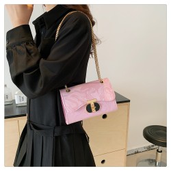 Mujeres Medio Cuero Sintético Color Sólido Ropa De Calle Cuadrado cerrar Bolso Bandolera