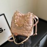Mujeres Medio Cuero Sintético Color Sólido Estilo Clásico Hilo De Coser Balde Hebilla Magnética Bolso Bandolera