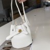 Mujeres Medio PVC Color Sólido Básico Estilo Clásico Balde cerrar Bolso Cubo