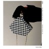 Mujeres Medio Cuero Sintético Geométrico Estilo Vintage Estilo Clásico Cuadrado Cremallera Bolso