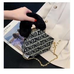 Mujeres Medio Cuero Sintético Geométrico Estilo Vintage Estilo Clásico Cuadrado Cremallera Bolso