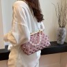 Mujeres Medio Lentejuela Color Sólido Lingge Elegante Estilo Clásico Lentejuelas Cuadrado Marco de Cierre Bolso Bandolera
