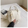 Mujeres Medio Cuero Sintético Color Sólido Básico Estilo Vintage Cuadrado Cremallera Bolso Bandolera
