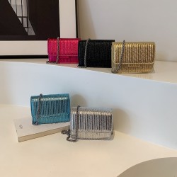 Mujeres Pequeña Cuero Sintético Color Sólido Estilo Vintage Estilo Clásico Cuadrado Hebilla Magnética Bolso Bandolera