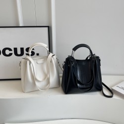 Mujeres Medio Cuero Sintético Color Sólido Básico Estilo Clásico Hilo De Coser Cuadrado Cremallera Bolso De Mano