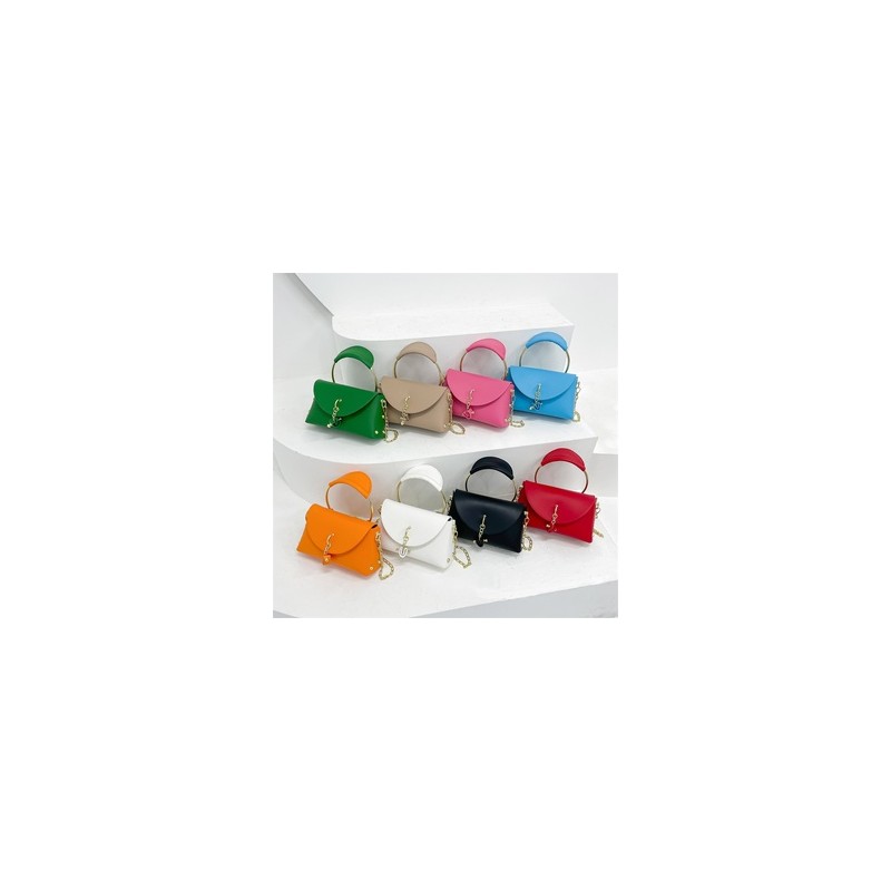 Mujeres Medio Cuero Sintético Color Sólido Elegante Estilo Vintage Cuadrado Hebilla Magnética Bolso Bandolera