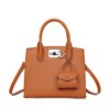 Mujeres Medio Cuero Sintético Color Sólido Estilo Vintage Estilo Clásico Cuadrado cerrar Bolso Bandolera