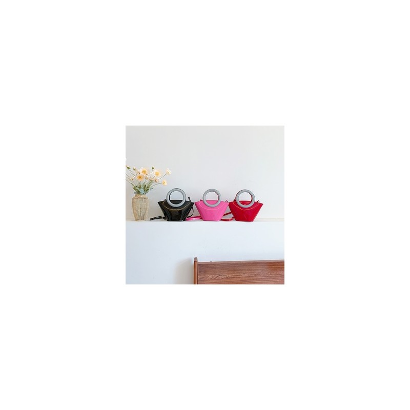 Mujeres Medio Cuero Sintético Color Sólido Estilo Vintage Estilo Clásico Balde Cremallera Bolso Bandolera