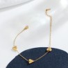 Estilo Simple Forma De Corazón Acero inoxidable 304 Chapado En Oro Pulsera Al Mayoreo