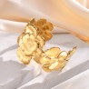 Estilo Vintage Dulce Flor Acero Inoxidable 201 Brazalete Al Mayoreo