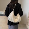 Mujeres Medio Cuero Sintético Color Sólido Básico Estilo Clásico Hilo De Coser Cuadrado Cremallera Bolsa Para Las Axilas